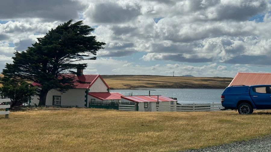 La vivienda de una granja en el interior de las Islas.